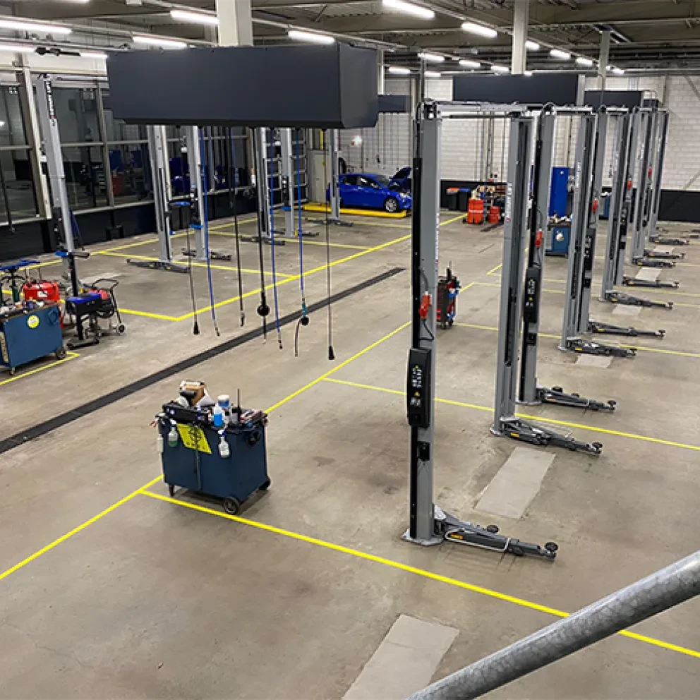 Vernieuwde werkplaats