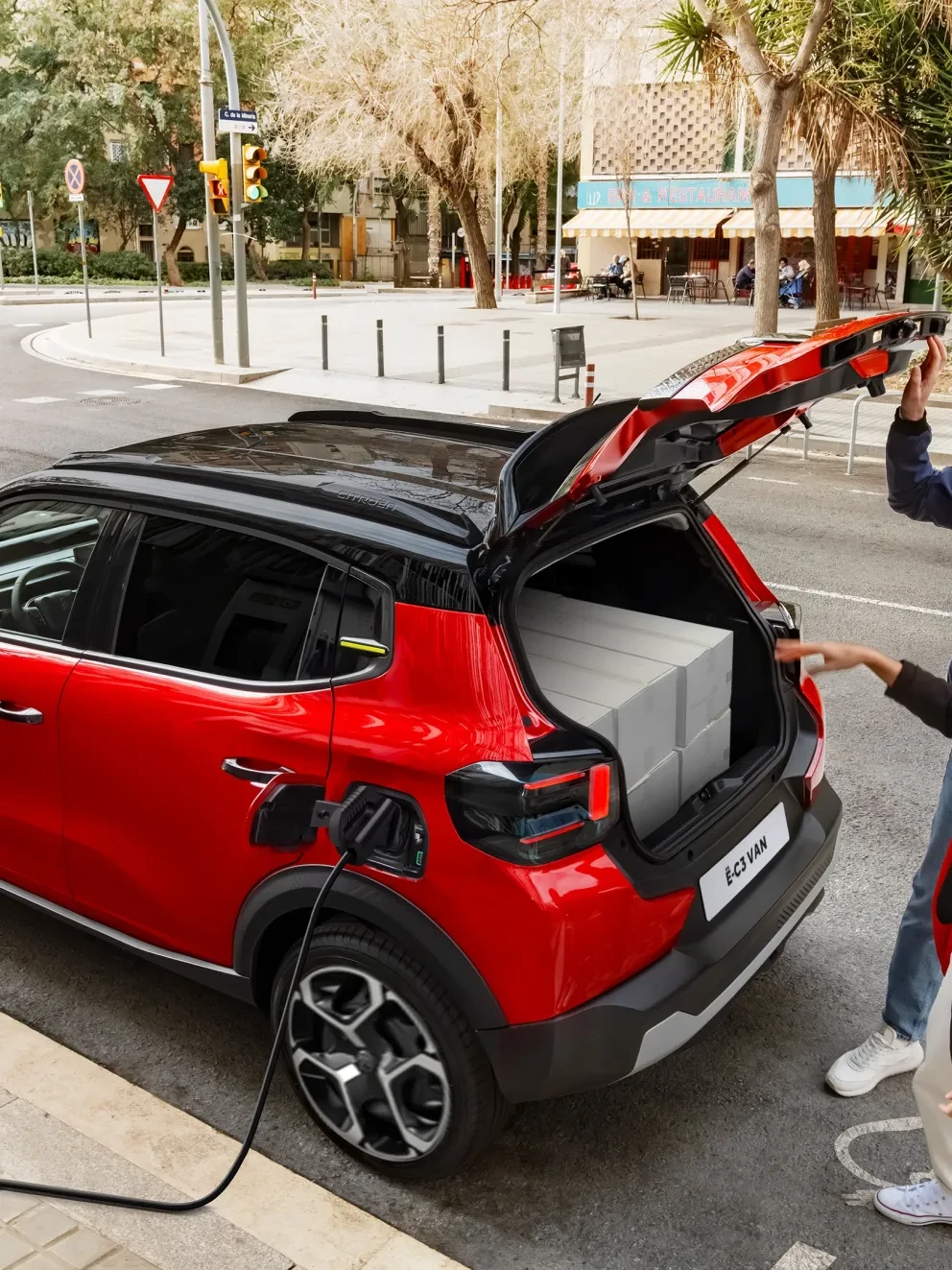 Nieuwe Citroën ë-C3 Van laadruimte