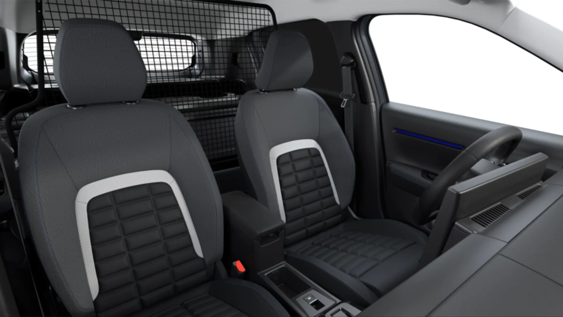 Nieuwe Citroën ë-C3 Van interieur ruimte