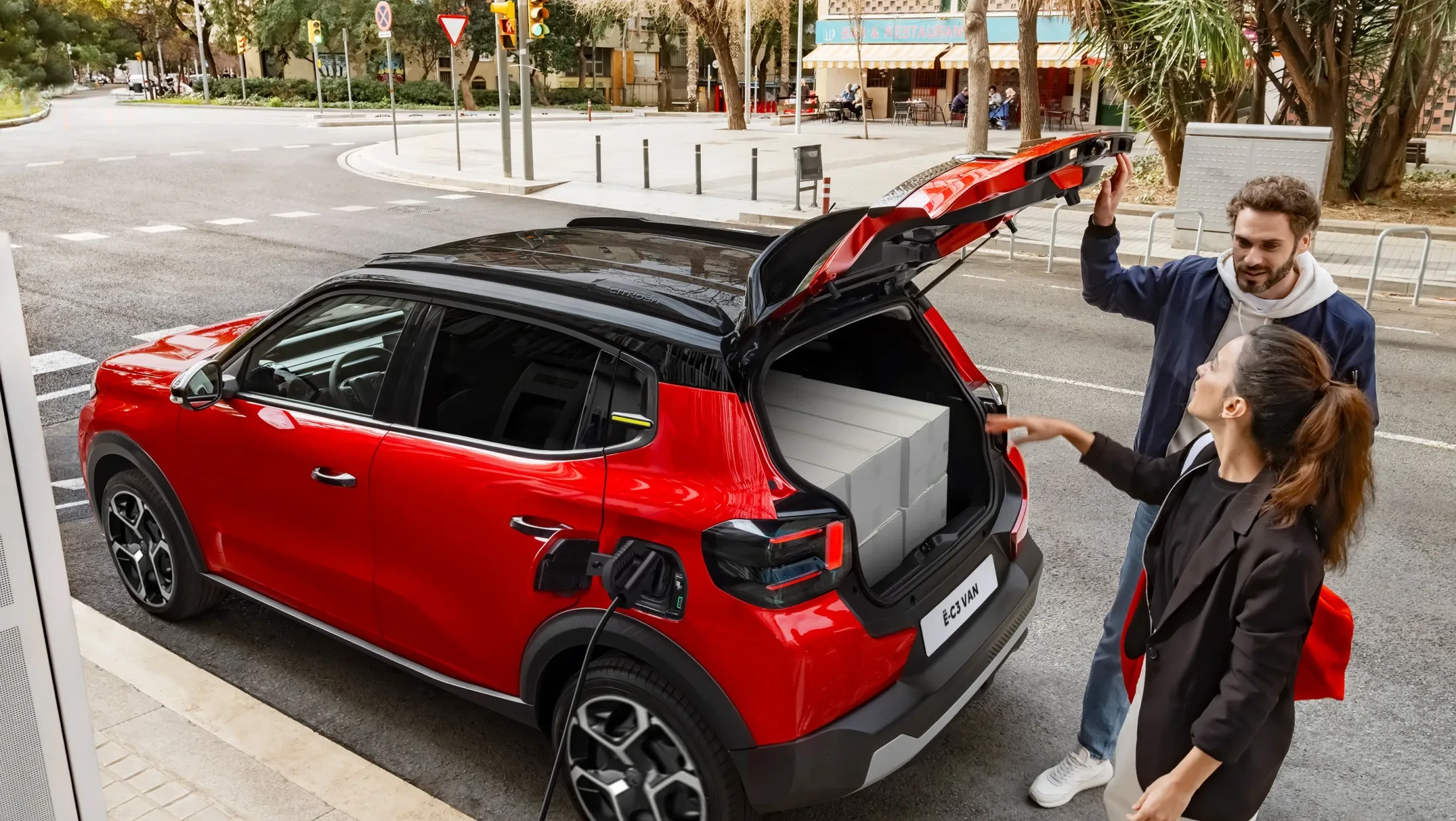 Nieuwe Citroën ë-C3 Van laadruimte