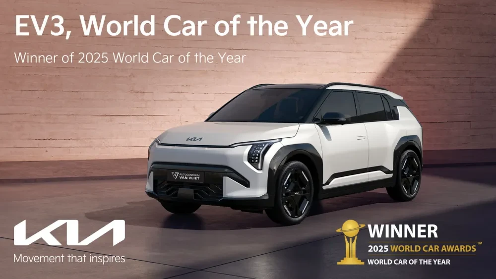 Kia EV3 verkozen tot World Car of the Year 2025