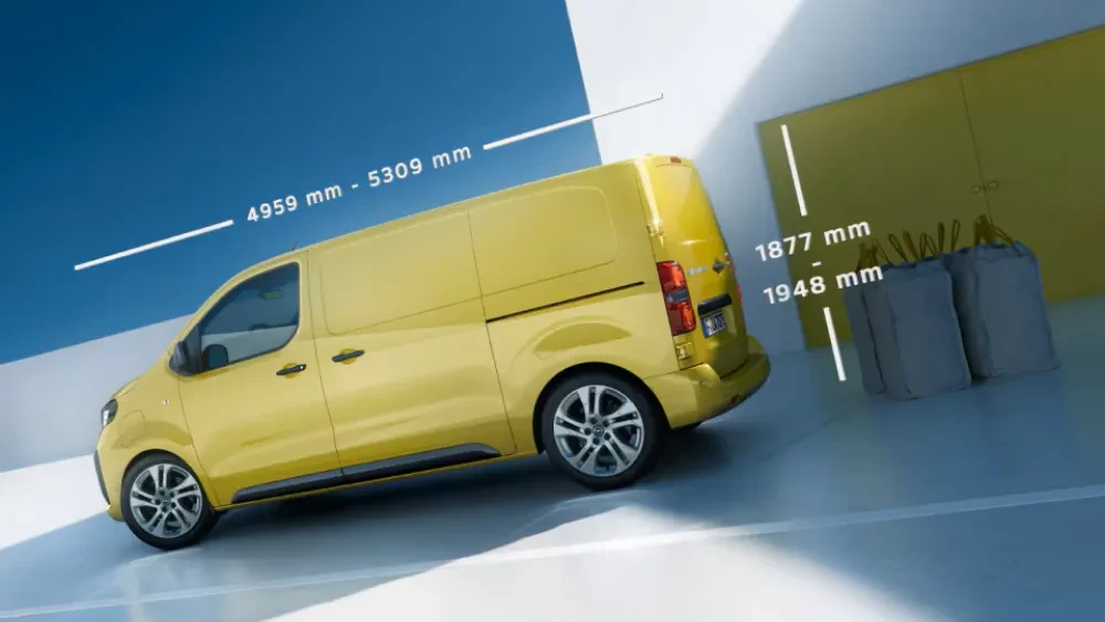 Opel Vivaro electric formaat
