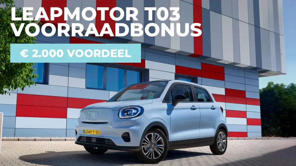 Leapmotor T03 voorraadbonus 