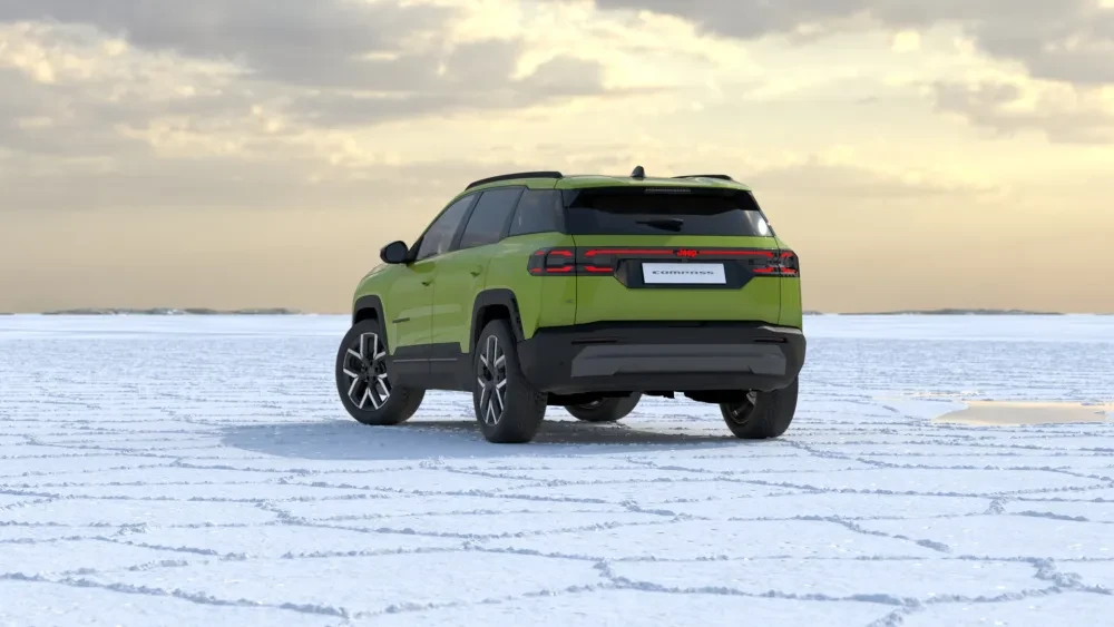 Nieuwe Jeep Compass achterkant
